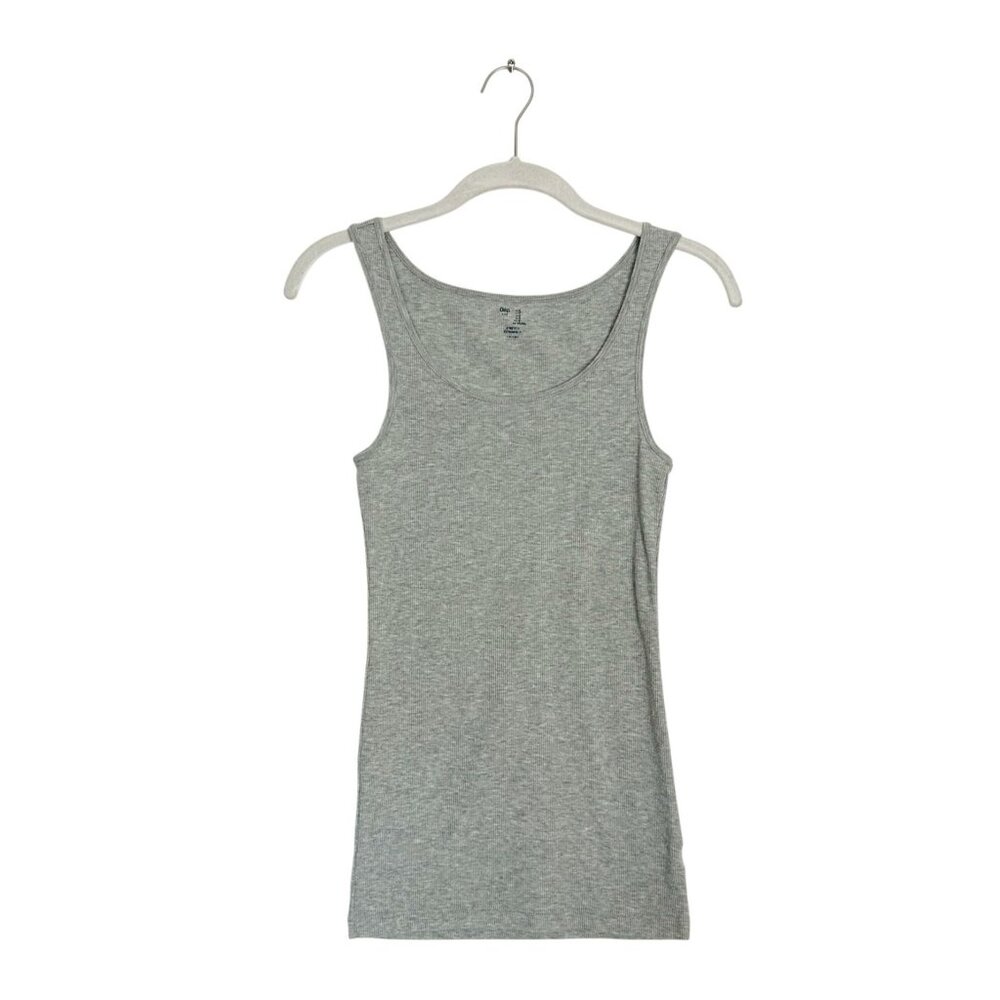 Gap Women's Stretch Scoop Neck Stripe Tank in Gray - Sz S